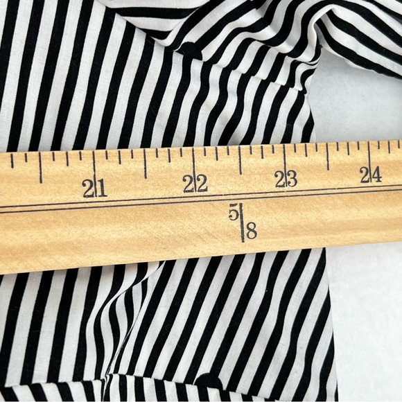 Talbots Black White Striped Dot Blouse Sz 1X  Top - Picture 13 of 14
